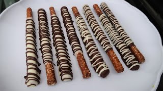 CHOCOLATE COVERED PRETZEL RODS [upl. by Akirea]