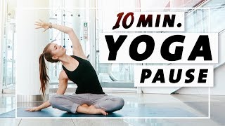 Yoga Flow Anfänger und Mittelstufe  10 Minuten Entspannung Dehnung amp Kraft [upl. by Aleehs]