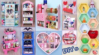 10 DIYs Room Organizer Idea  Cardboard Crafts  DIY Projects [upl. by Stevana]