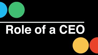 Startup CEO Role of a CEO [upl. by Elwira]