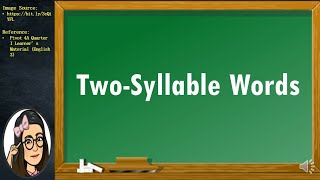 English 3 TwoSyllable Words [upl. by Mitran]