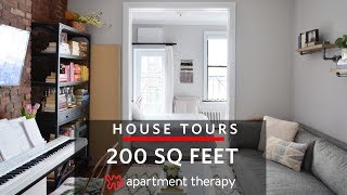 A 200SquareFoot Studio  House Tours  Apartment Therapy [upl. by Carlisle147]