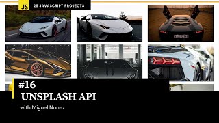 16 of 25 Beginner Projects  HTML CSS amp JavaScript  Unsplash API Image Generator  Responsive [upl. by Tema]