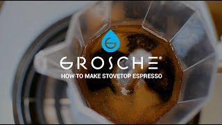 GROSCHE  How To Make Stovetop Espresso  ft GROSCHE Milano [upl. by Evers]