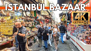 ISTANBUL TÜRKİYETURKEY BAZAAR  EminönüEgyptian Bazaar Mısır Çarşısı 4K WALKING TOUR [upl. by Schick]