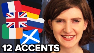 How To Do 12 Different Accents [upl. by Ahseat708]