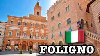 FOLIGNO ITALY  WALKING TOUR CITY  City Ambience Sounds  ASMR [upl. by Yebot]