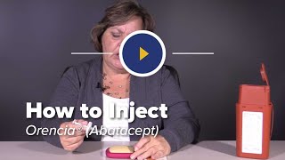 How to Inject Orencia abatacept [upl. by Bertram]