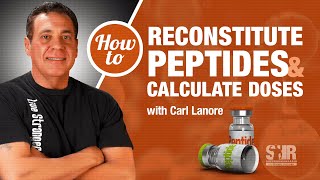 How to reconstitute peptides and calculate doses [upl. by Roselyn]