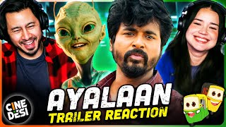 Ayalaan Trailer Reaction  Sivakarthikeyan  ARRahman  Rakul Preet Singh  RRavikumar [upl. by Abbot995]