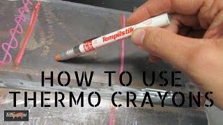 Welding preheat measurement  How to use Thermo crayons [upl. by Assilana]