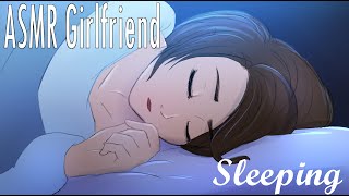 ASMR Sleeping on your Girlfriends chest Soft Breathing Heart Beat Sleep Aid [upl. by Eniamrahc844]