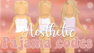 âś° Aesthetic PAJAMA CODES pt 2 âś° ROBLOXBloxburg [upl. by Pepe584]