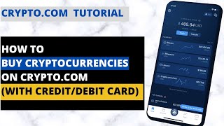 How To Buy Cryptocurrency On Cryptocom App With CreditDebit Card [upl. by Bernstein]