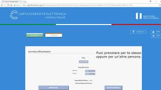 Carta dIdentità Elettronica prenotazione tramite portale web [upl. by Melan96]