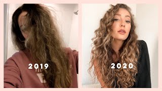 My wavycurly hair routine ♡ 2B2C curls [upl. by Siramay]