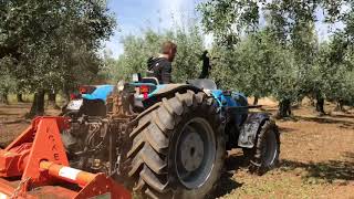 Landini Rex 100 Gt freza olive Greece 2018 HD [upl. by Niatirb]