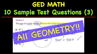 GED Math 10 Sample Test Questions 3 [upl. by Soane]