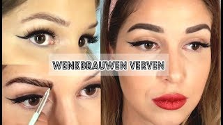 WENKBRAUWEN VERVEN  SNEL EN MAKKELIJK 🔥 [upl. by Enairda]