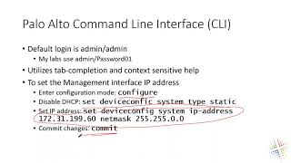 Palo Alto Initial Configuration [upl. by Sclar]