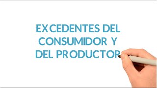 Excedentes del Consumidor y del Productor [upl. by Lazaro]