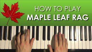 HOW TO PLAY  Maple Leaf Rag  by Scott Joplin Piano Tutorial Lesson [upl. by Agueda]