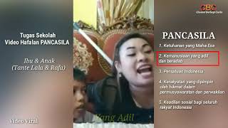 VIDEO VIRAL Ibu Ajar Anaknya Baca Pancasila Tante Lala amp Rafa [upl. by Og]