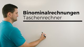 Binomialrechnungen mit Taschenrechner Casiofx Binomialverteilung  Mathe by Daniel Jung [upl. by Gilbertine]