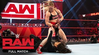 FULL MATCH  Ronda Rousey amp Sasha Banks vs Nia Jax amp Tamina Raw Jan 14 2019 [upl. by Sears]