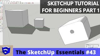 SketchUp Tutorial for Beginners  Part 1  Basic Functions [upl. by Mcclenaghan]