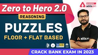 PUZZLES Floor  Flat Based  Reasoning  Banking Foundation Adda247 Class29 [upl. by Attenohs192]