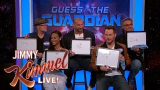 The Cast of Guardians of the Galaxy Vol 2 Plays Guess the Guardian [upl. by Jareb]