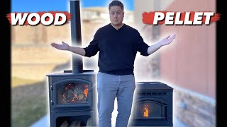 Wood Stove vs Pellet Stove Which one is better for heating [upl. by Leahcimauhsoj680]