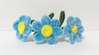 ABC TV  How To Make Easy Flower From Pipe Cleaner  Craft Tutorial [upl. by Yddeg]