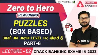 Puzzles  Box Based Puzzle P6  Reasoning  Adda247 Banking Classes  Lec 47 [upl. by Nileek738]