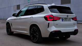 2022 BMW X3  Driving Exterior and interior details [upl. by Yadrahc977]