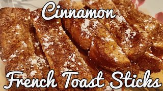 CINNAMON FRENCH TOAST STICKS AIR FRIED IN THE NINJA FOODI [upl. by Eltsirk]