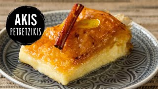 Greek Custard Pie  Galaktoboureko  Akis Petretzikis [upl. by Ayatnohs303]