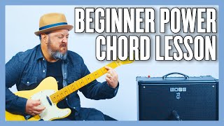 Your Very First Guitar Power Chord Lesson [upl. by Yrekcaz]