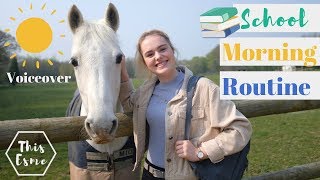 Voiceover School Morning Routine of an Equestrian  This Esme [upl. by Anaes]