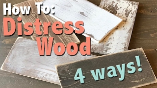 How To Distress Wood 4 Ways  Shanty2Chic [upl. by Unam]