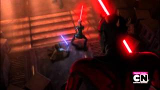 Star Wars The Clone Wars  ObiWan vs Darth Maul amp Savage Opress 1080p [upl. by Elimay]