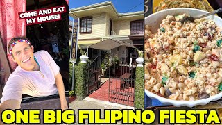 REAL FILIPINO FIESTA Eat My House In The Philippines Leaving Aklan [upl. by Eilahtan]