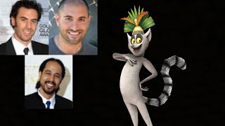 Animated Voice Comparison King Julien Madagascar [upl. by Ardnaskela6]