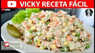 ENSALADA DE ATUN FACIL  VickyRecetaFacil [upl. by Acsot816]