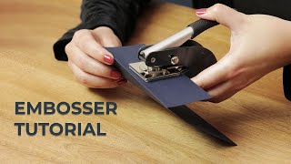 Custom Embosser Tutorial [upl. by Nyladnewg832]