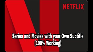 How to add any language subtitles to NETFLIX [upl. by Orlina]