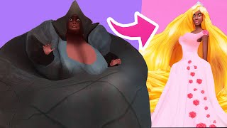 SIMS 4 STORY  TRANSFORMATION Princess Edition [upl. by Fitzpatrick]