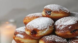 How To Make Jewish Jelly Donuts Sufganiyot • Tasty [upl. by Aneelahs]