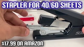 Effortless Desktop Stapler 4050 Sheet Capacity One Finger Touch Stapling [upl. by Pages]